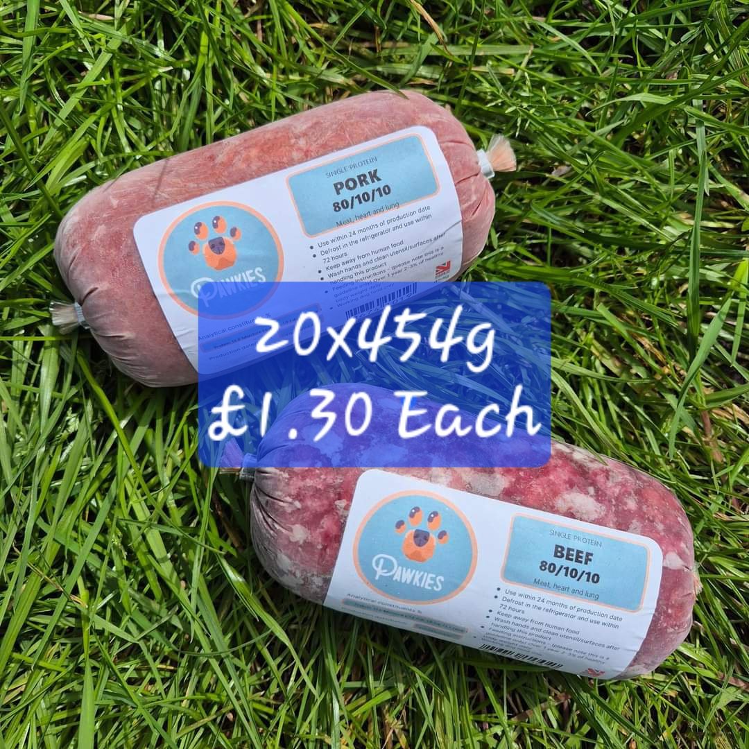 Pawkies - Mixed Box Deal 20x454g | Carniraw Ltd